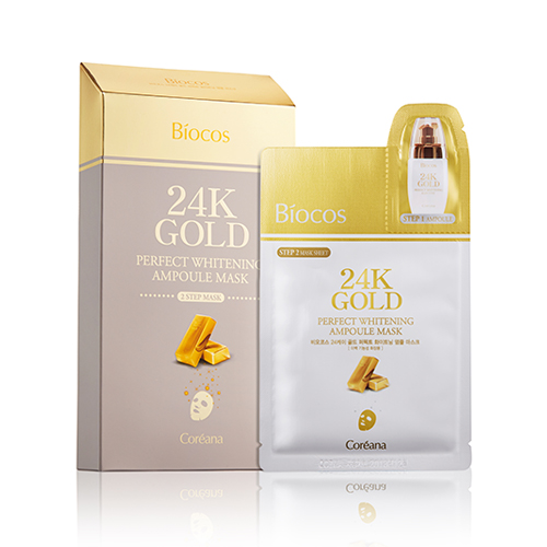 柏欧科斯 24k Gold Perfect Whitening Ampoule Mask